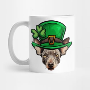 Funny St Patricks Day Hairless Terrier Mug